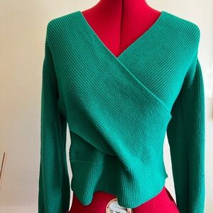 Anthropology jewel green vintage style sweater